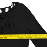Colette Mordo For Sadimara Top Black‎ Strappy Long Sleeve Women’s Size Large Black Photo 6