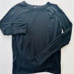 Lululemon Bring It Backbend Sweater Black Size 6 Open Back Tencel Bamboo Photo 0