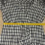 Veronica Beard  JEANS WRAP MINI DRESS SHERRY WHITE/NAVY GINGHAM SIZE Extra Large. Photo 11