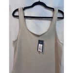 Universal Threads Universal Thread Knit Tank Midi Dress Beige Square Neck Sleeveless Sheer Hem L Photo 3
