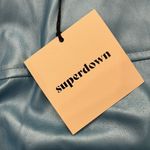 superdown NWT Blue Pearl Vegan Leather Mini Skirt Size Small Photo 3