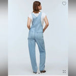 Madewell NWOT Denim Oversized Carpenter Overalls Colliar Wash size XS Photo 1