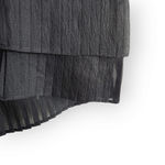 American Vintage Y2K La' Ros Black Pleated Open Back Crop Tank Blouse M Photo 7