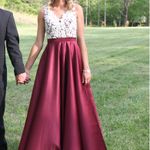 Etsy Handmade Burgundy Pearl & Lace Formal/Prom Dress Photo 0