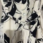 Chic Black and White Floral Mini Dress NWT Size M Photo 1