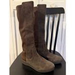 Donald Pliner brown suede Victori wedge tall boots size 7.5 Photo 1