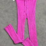 Pink Rose  Sweater Pants Womens XS Orchid Ribbed Knit Beach Cozy Lounge Leisure  Photo 0