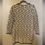 West 36th boutique black and white geometric open cardigan size small/medium Photo 4