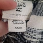 Billabong ‎ Black and White Plaid Shirt Size Small Photo 2