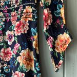 Farm Rio Anthropologie Dress Mini Smocked Dainty Off Shoulder Black Size Small P Photo 4