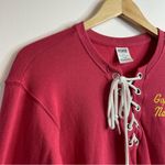 PINK - Victoria's Secret  University of Minnesota Lace Up Oversized Sweatshirt Top S Photo 2