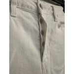 Hudson Jeans  Faye White High Rise Straight Crop Jeans Size 30 Raw Hem Button Fly Photo 1