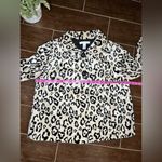 Chico's Chico’s animal print faux fur swing jacket sz 1 (M/8) Photo 6