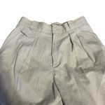 Liz Sport VINTAGE GRAY & OFF WHITE PLAID HIGH WAIST PLEATED TROUSERS (12) Photo 8