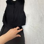 ZARA  Woman Maxi‎ Dress Cut Out Sleeveless Black Casual Dress Size S Photo 9