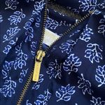 Michael Kors  Blue Floral Top with Gold Zipper Photo 9