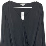 American Eagle NWT Black Faux Wrap BodySuit Photo 1