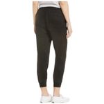 Marine layer  Women's Black Hazel Drapey Jogger Sweatpants Linen Blend Size Small Photo 2