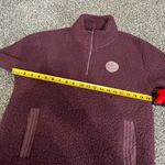 Ivory Ella purple Quarter Zip Relaxed Sherpa Jacket S Photo 9