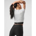 Alo Yoga  Seamless Ribbed Serene Cropped Top Photo 1