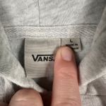 Vans  Off The Wall Womens Large Gray Floral Cropped Graphic Hoodie Sweatshirt Photo 3