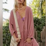 Free People Blossom Button-Up T-Shirt Dress Photo 0