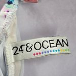 24th & Ocean Blue Floral Tube Padded Swimwear Tankini Tank Top Medium M Photo 4