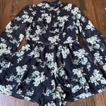 Topshop  black floral romper Photo 4