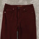 Judy Blue Jeans Womens 7/28 Oxblood High Waist Tummy Control Wide Crop Stretch Photo 1