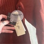 RD Style  Stitch Fix Josslyn V Neck Sweater Curve Hem Knit Rust Brown NWT Size XL Photo 2