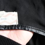 Pink Rose Gray Front with Black Chiffon Tuxedo Tail High-Low Blouse Size Medium Photo 3