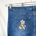 Woman Within  Plus Size 18W Jeans Embroidered Floral Denim Boot Cut Mid Rise 292 Photo 7
