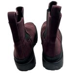 Nordstrom  Rack | NWOT | Size 9.5 | Lug Sole Faux Suede Boot Bootie in Cranberry Photo 3