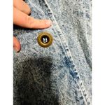 DANIEL Vintage Long Acid Washed Denim Duster Rancher Style Coat Size Medium Blue Photo 6