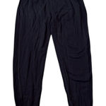 Magaschoni  Black Modal Super Soft Stretch Knit Comfort Lounge Joggers Large Photo 0