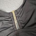 Calvin Klein  Womens 6 Black‎ One Piece Halter Adjustable Swimsuit Photo 2