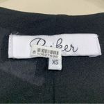 Parker Yonkers Combo Floral Fit & Flare Black/White Sleeveless Mini Dress Photo 3