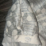 Anthropologie  Skirt Jacquard Embellished Mini High Rise NWT Line White Metallic Photo 6