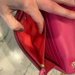 MCM Visetos Mina Crossbody Bag Dark Grey with a Pink Bow Accent Photo 15