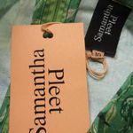 NWT Samantha Pleet Passion Mini in Green Wallpaper Floral Print Dress 10 Photo 3