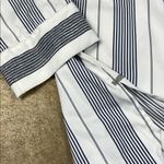 Lafayette 148 New York off shoulder dark indigo and White Striped Top
Size: M Size M Photo 4