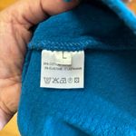 Ganni  Blue Textured Preppy Coastal Resortwear Career Quiet Luxury Peplum Top L Photo 5