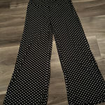 Black and White Polka Dot Wide Leg Dress Pants Size M Photo 0
