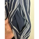 Anthropologie Trovata Birds of Paradise Ingrid Striped Jumpsuit Navy Size Medium Photo 6