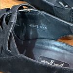 Paul Green  Women’s Trisha Slingback Peep Toe Sandals Heels Black Suede Size 10 Photo 5