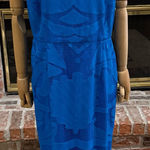 Gianni Bini  Vibrant Blue Dress with Fringe / 12 / Excellent condition Photo 0