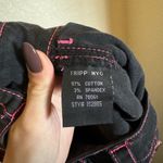 Tripp NYC  Goth Punk Emo Y2K Black Low Rise‎ Skinny Jeans Size 9 D Ring Photo 7