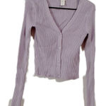 H&M  Lavender Ribbed Cardigan‎ Photo 0