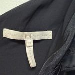 Halston Heritage  Black One Shoulder Peplum Cocktail Dress Size 6 Photo 7