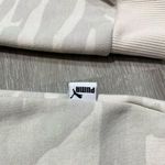 Puma Camo Cropped Hoodie Sweatshirt Sz Large Tan Cream Camouflage Khaki Photo 12